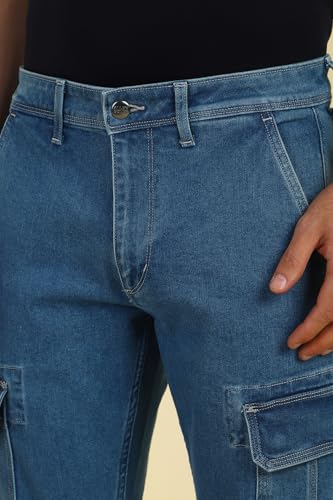 Allen Solly Men's Regular Jeans (ALDNACLF366066_Blue