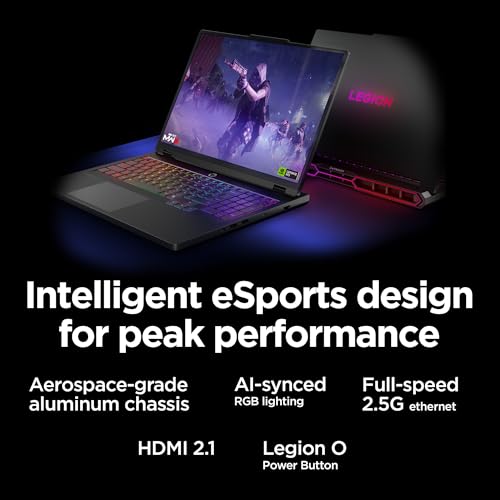 Lenovo Legion Pro 7i – AI-Powered Gaming Laptop – Intel® Core Ultra 7 255HX – 16" WQXGA PureSight OLED Display – 240Hz – NVIDIA® GeForce RTX™ 5070 Ti – 32GB Memory – 1TB Storage – PC GamePass