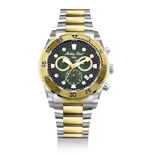 Mathey-Tissot Swiss Made Bolton II Quatrz Multicolor Dial Analog Watch for Men - H121CHBV