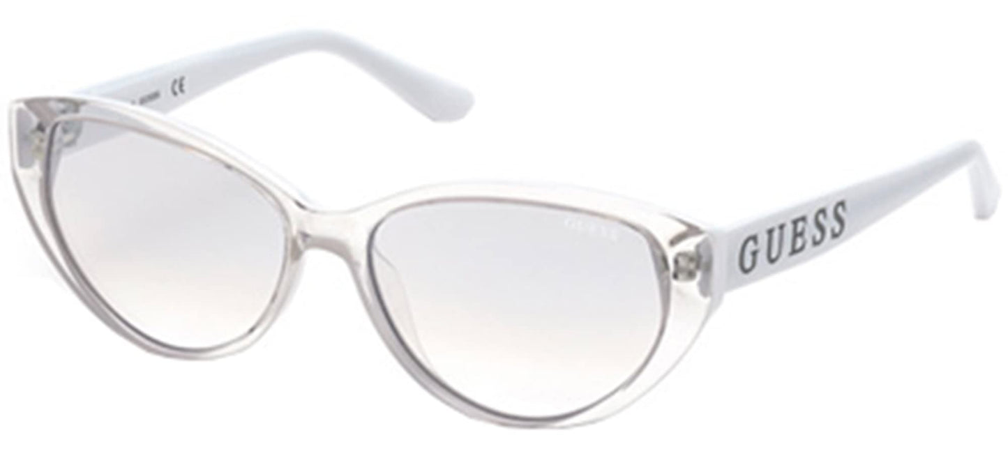 Guess Mirrored Cat-eye Women Sunglasses - (GU7731 26C 57 S |57| Silver Color Lens)