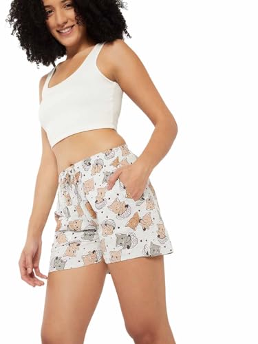 Max Women Printed Shorts (Grey_M)