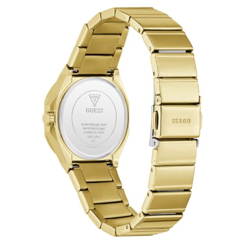 GUESS Square 30mm Champagne Dial Analog Women Watch - GW1110L2