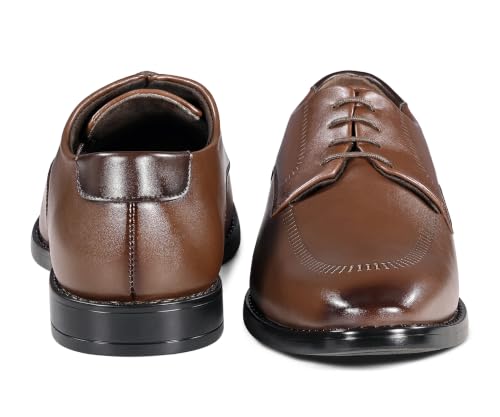 LOUIS STITCH Men’s Russet Tan Formal Lace-Up Derby Shoes | Formal Lace-Up Shoes for Men | Business & Occasion Wear | LSVSWC-1 |UK-6