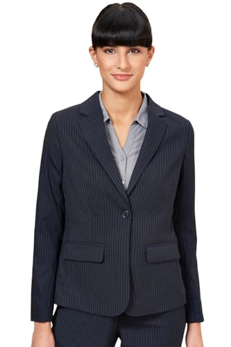 Annabelle by Pantaloons Women's Blazer (110149139002_Black Iris
