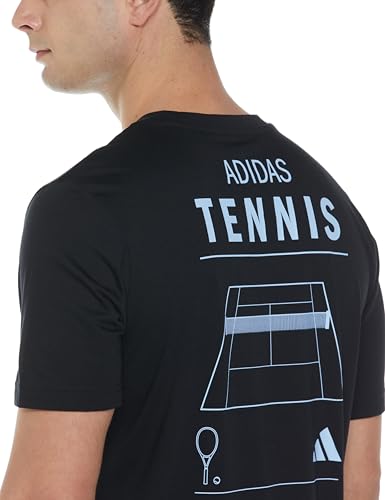 adidas Men M Tns Cat G T Sports T-Shirts, Black, Large