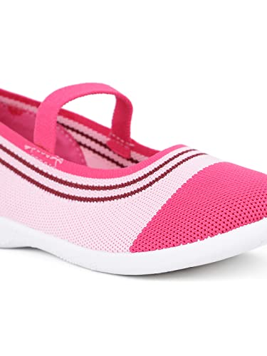 Bubblegummers Girl's Knit Bow Ballerina Pink Sneakers-13 Kids UK (33 EU) (3115267)
