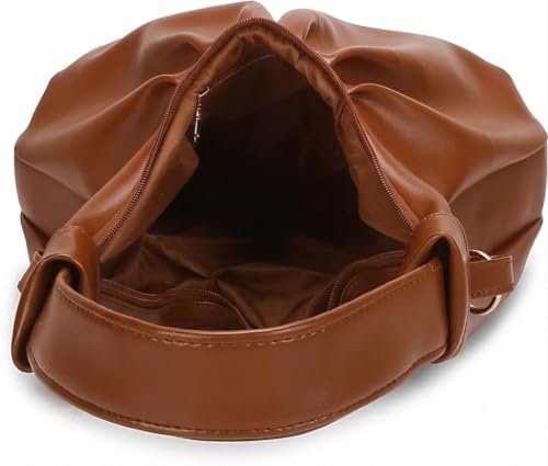 MUCHOVA Stylish Premium Handbag for Women, Crossbody Bag for Girls, Adorable Purse for Women, Elegant Design Beautiful Texture Handbag (Dark Tan)