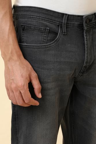 Men Charcoal Dark Wash Jeans