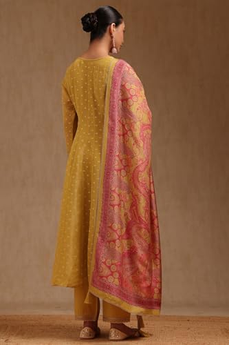 Soch Women's Tissue Salwar Suit Set (SMUA5CD2311_Yellow