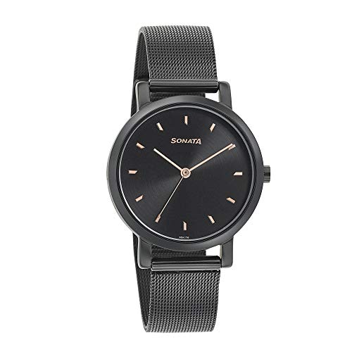 Sonata Onyx Analog Black Dial Women's Watch-NN8164NM02/NP8164NM02