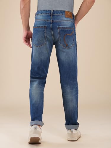 Being Human Blue Straight Fit Denims for Men Clothing