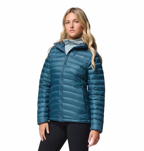 Columbia Women Teal OmniShield Corelite Down Jacket, 2XL