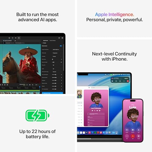 Apple 2026 MacBook Pro Laptop with M5 Max chip with 18‑core CPU and 40‑core GPU: Built for AI, 41.05 cm (16.2″) Liquid Retina XDR Display, 48GB Unified Memory, 2TB SSD Storage; Space Black