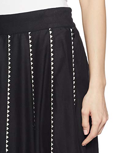 W for Woman Women's Maxi Skirt (18FE55386-59518_Black_WM_Black_M)