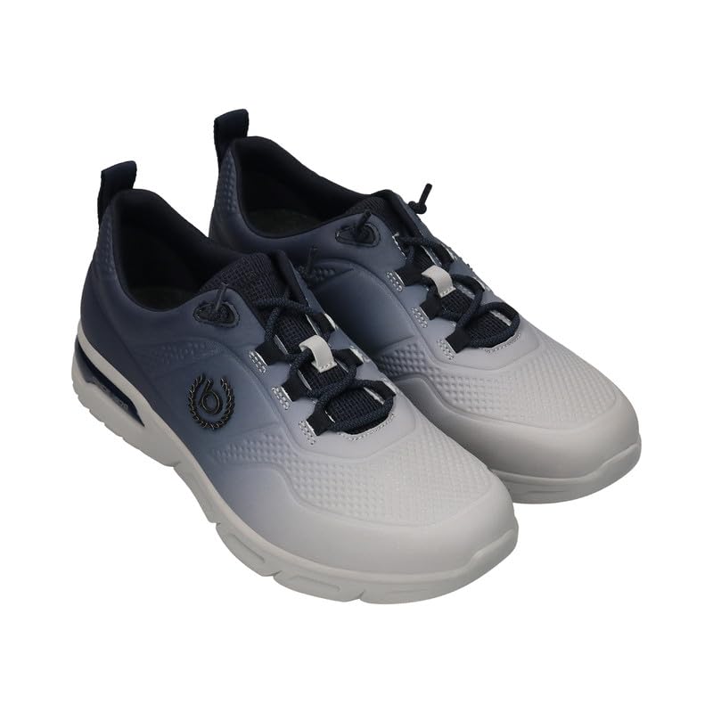 Bugatti Nubola Light Grey & Dark Blue Men's Atheleisure Sneakers - UK 11