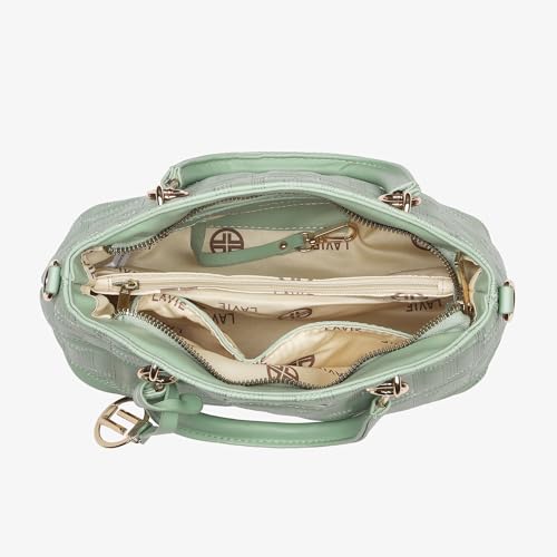 Lavie Luxe Women's Label Small Satchel Bag | Satchel Handbag for Work | Ladies purse | Stylish Shoulder Bag | Gift for Women
