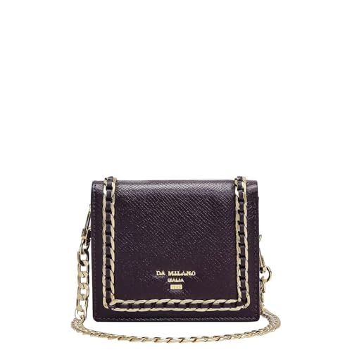 Da Milano Leather Sling Wallet for Women - Purple (LSW-10262A)