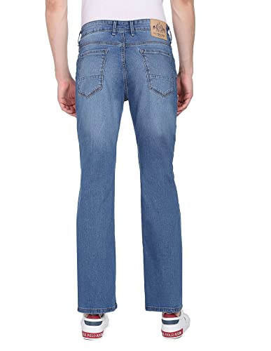 U.S. POLO ASSN. Boot Cut Men's Jeans (UDJENO0659_Blue_32)