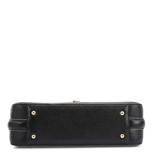 Da Milano Leather Black Shoulder Bag for Women (00426A-OL)