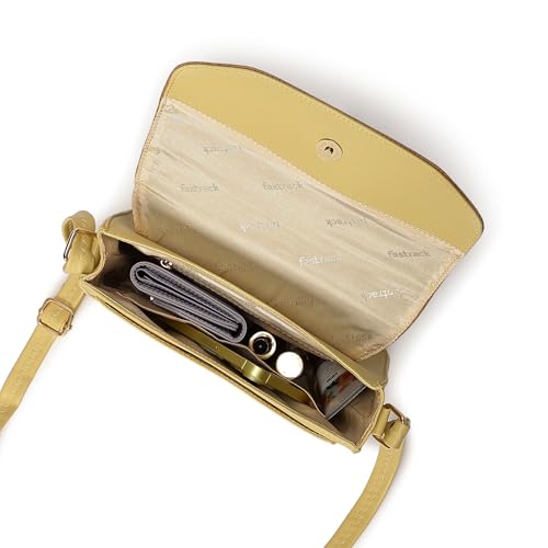 Fastrack Textured Flap Sling Bag For Women | Faux Leather Sling Bag With Magnetic Button Closure | Adjustable Shoulder Strap | Trendy Crossbody Bag For Girls | Trendy Women's Handbags