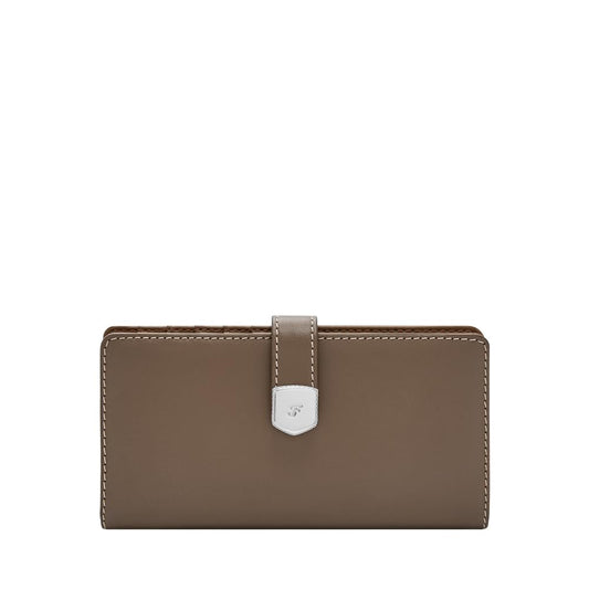 Fossil Womens Leather Lennox Gray Wallet SL10036793