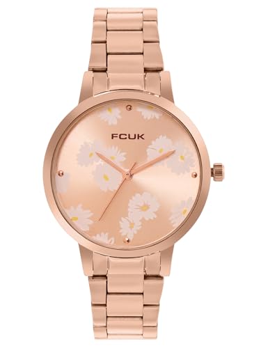 French Connection Analog Rose Gold Dial Women's Watch-FK00022A