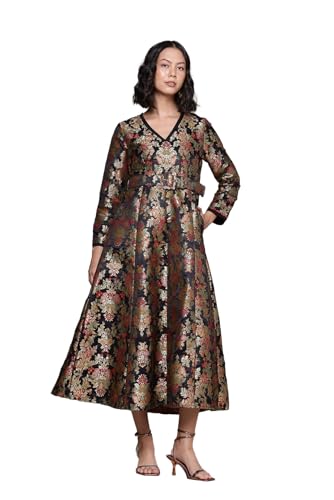 Aarke Ritu Kumar Black Yasmine Festive Long Dress