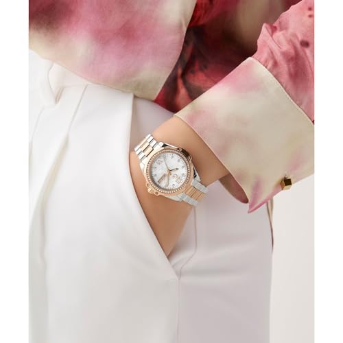 GUESS Collection Bolt Lady White Round Dial Analog Women's Watch - Z53001L1