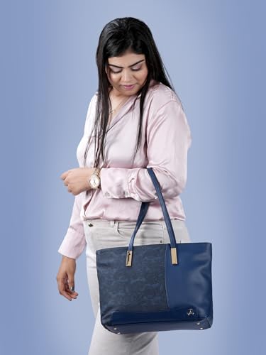 Mochi Womens Synthetic Blue Tote Bag (One Size)