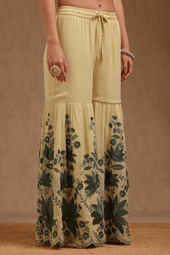 Soch Women's Georgette Salwar Suit Set (EWA5CD22415_Green