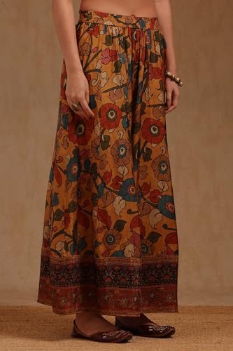 Soch Women's Muslin Salwar Suit Set (EWA5CD22281_Mustard