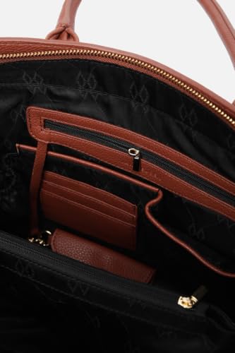 Women Brown Textured Casual Tote Bag