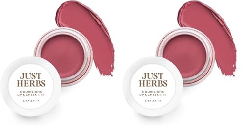 Just Herbs Ayurvedic, Natural Lip & Cheek Tint, Blush For Women- SLS, Chemical & Paraben Free - 03 Pale pink (Creamy Matte) (Pack of 2)