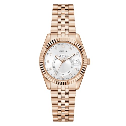 GUESS White Round Dial Analog Women's Watch - GW0936L4
