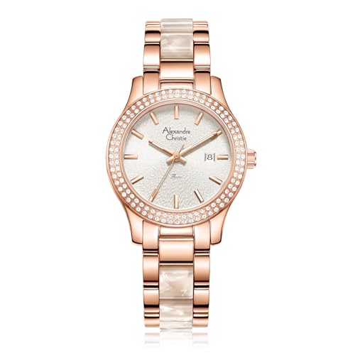 Alexandre Christie 2463LDB Women's Classic Quartz Watch 33mm (Silver)