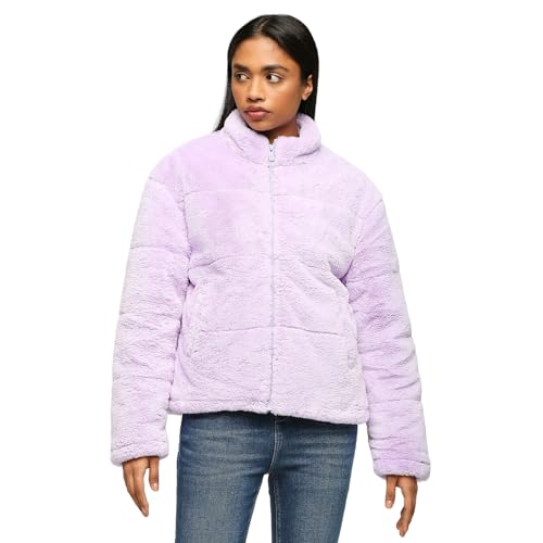Pepe Jeans Women's A-Line Coat (PL402353_Lilac Purple