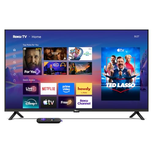 Roku Smart TV 2026 – 40 Inch Select Series, 1080p Full HD TV – Roku TV with Voice Remote Control – Flat Screen LED TV with Wi-Fi for Live Local News Streaming Sports & Movies, Bluetooth