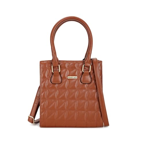 Fastrack Quilted Structured Satchel for Women, Girls and Ladies | with Detachable & Adjustable Sling Strap
