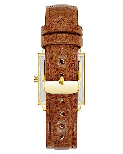 Anne Klein Women's Croco-Grain Vegan Leather Strap Watch