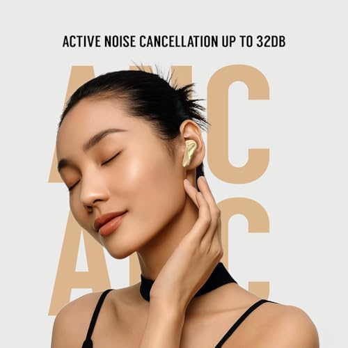 Noise Buds N2 Pro Truly Wireless Earbuds with ANC (Up to 32dB), 70H Playtime, Dual Pairing, InstaCharge (10 Min = 200 Min), Bluetooth v6.0, Metallic Finish – Arctic Blue