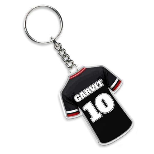 GIFTMEBAZAR Personalized Sports Jersey Keychain for Cricket, Football, & Soccer Fans | Unique Gift for Boys, Men & Kids | Acrylic Car & Bike Key Ring | Football Theme Return Gift