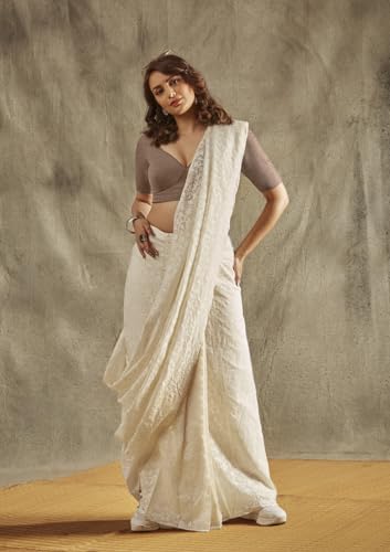 SALWAR STUDIO Taupe Zipper Solid Blouse_RI-0063-TAUP-34