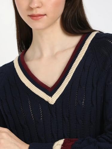 Regular Fit Cotton V-Neck Sweater