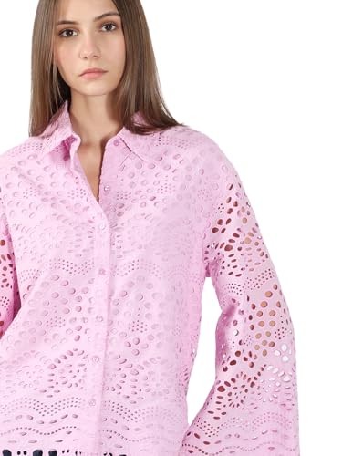 Vero Moda Women's Regular Fit Pink Shirt