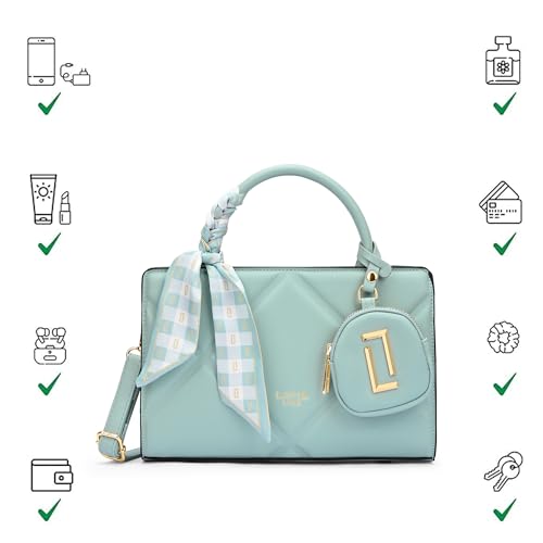 Lavie Luxe Women's Quaro26 Horizontal Small Satchel Handbag | Satchel Bag For Work | Ladies Purse | Stylish Shoulder Bag | Gift For Women