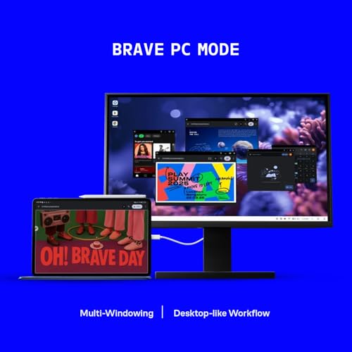 Brave Ark (SmartChoice) Android Tablet with Pen| 12.95"(32cm) 2.8K 144Hz Display| Snapdragon 8s Gen 3| AI-Enabled|12GB RAM, 256GB ROM| Segment's Biggest 14550mAh Battery| 8 Speakers|WiFi|Galactic Blue