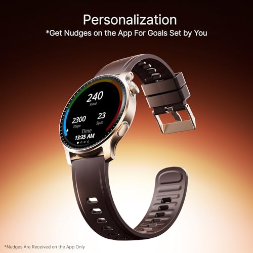 boAt Ultima Prime smartwatch with 1.43” AMOLED Display, AOD, Personalized Fitness Nudges, Functional Crown,100+ Sports Modes, Create Your Own Watchface, smartwatch for man and Woman (Royal Berry)