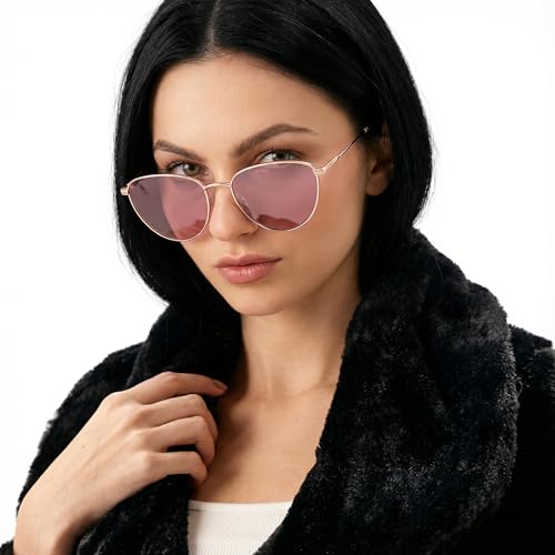 Full Rim Cat Eye Stylish & Premium Sunglasses | Polarized and 100% UV Protected | Women | Narrow | JJ S70011