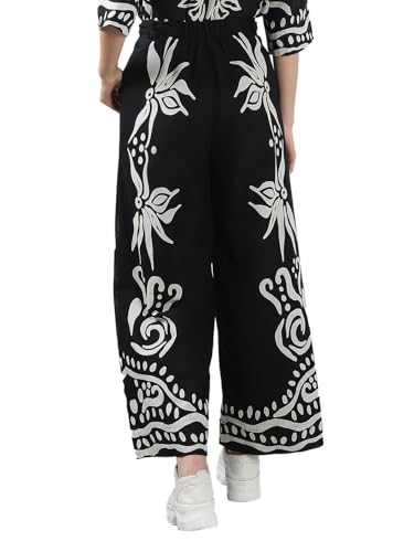 Vero Moda Women's Wide Leg High Rise Black Pants