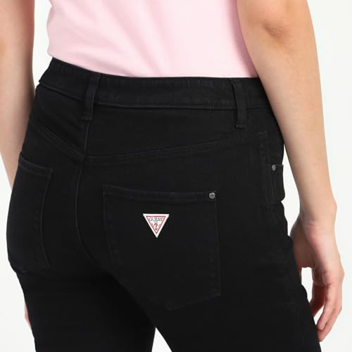 GUESS Black Solid Regular Fit Jeans